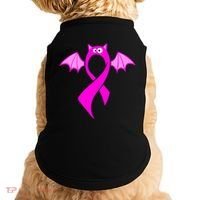 Breast Cancer Halloween Bat Pink Ribbon Doggie Tank thumb 0