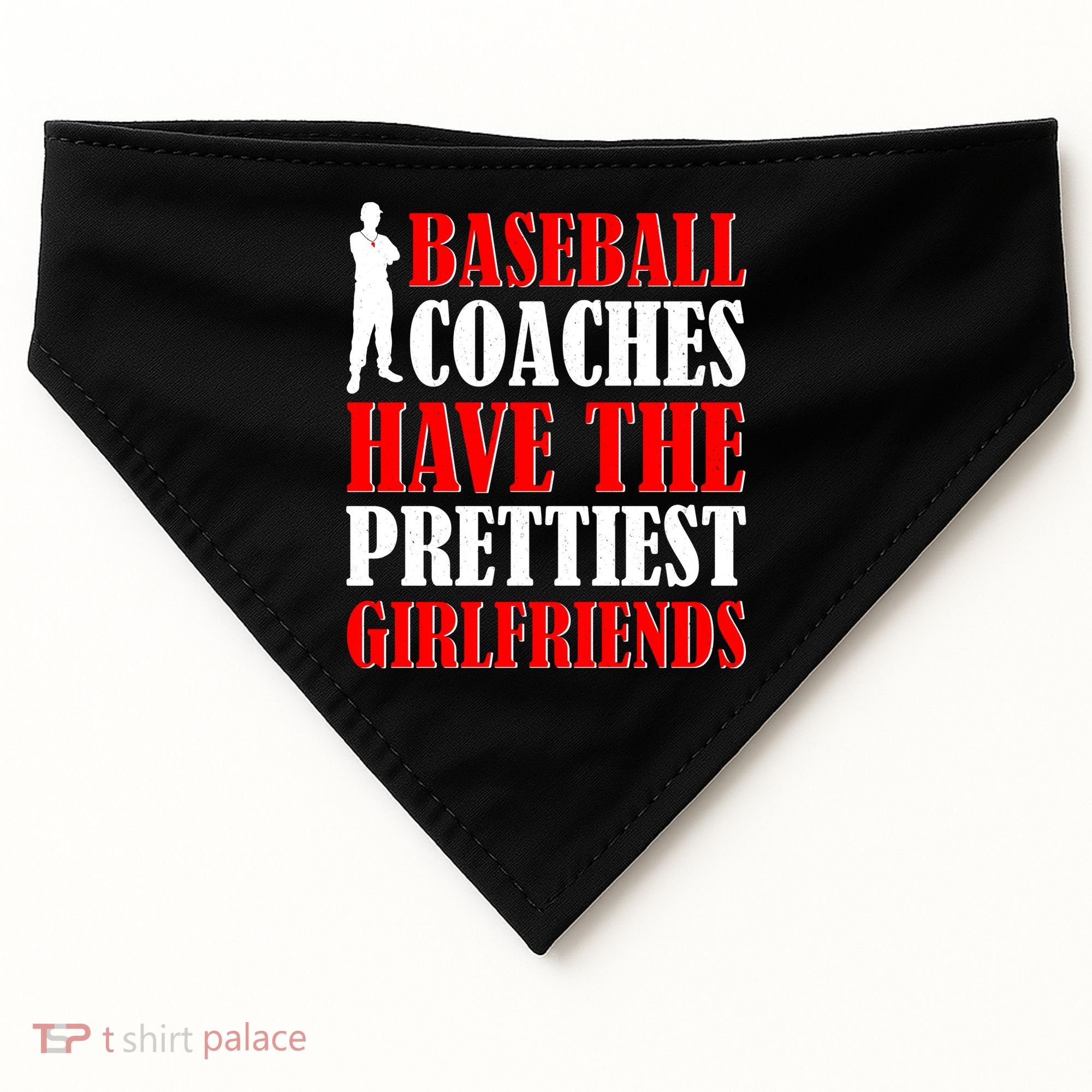 Baseball Coaches Have The Prettiest Girlfriends USA-Made Doggie Bandana