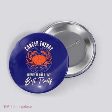 Born Cancer Horoscope Astrological Crab Zodiac Astrology Gift Button