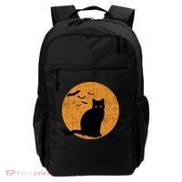 Black Cat Halloween Moon Backpack thumb 0
