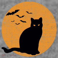 Black Cat Halloween Moon Hoodie thumb 7