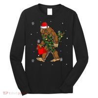 Bigfoot Christmas Holiday Festive Long Sleeve Shirt thumb 0