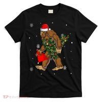 Bigfoot Christmas Holiday Festive T-Shirt thumb 0