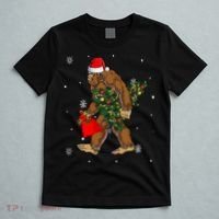 Bigfoot Christmas Holiday Festive T-Shirt thumb 5
