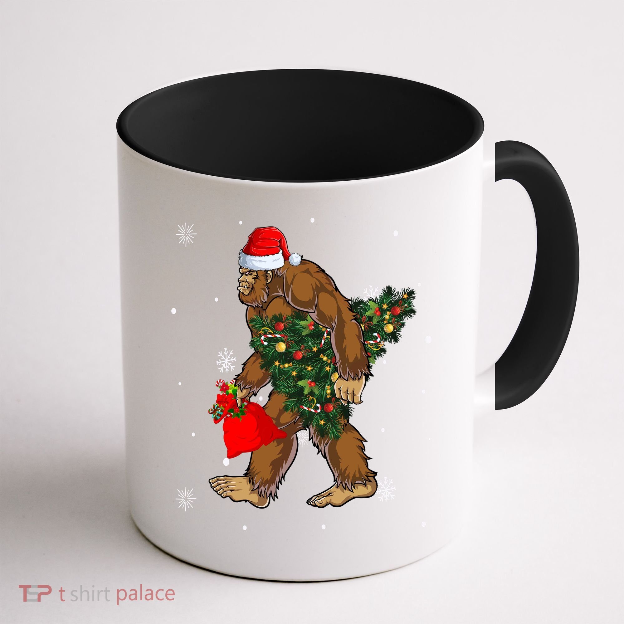 Bigfoot Christmas Holiday Festive Coffee Mug