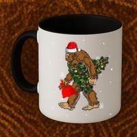 Bigfoot Christmas Holiday Festive Coffee Mug thumb 2