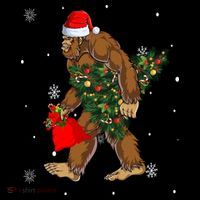 Bigfoot Christmas Holiday Festive Coffee Mug thumb 5