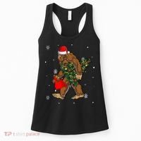 Bigfoot Christmas Holiday Festive Women's Tank Top thumb 0