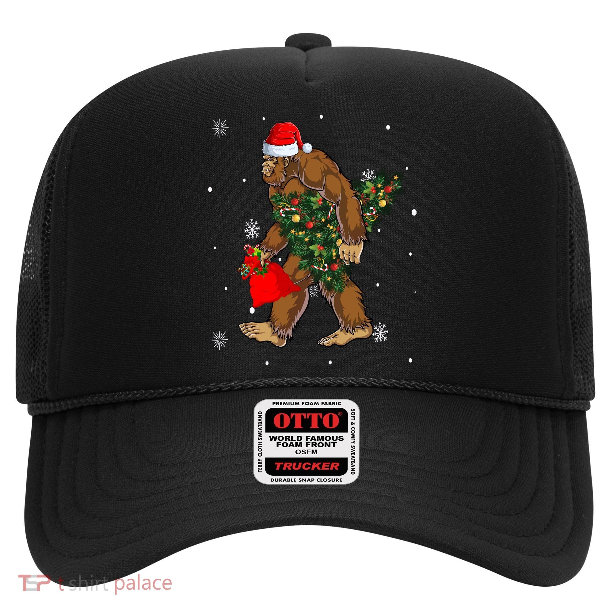 Bigfoot Christmas Holiday Festive Hat