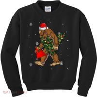 Bigfoot Christmas Holiday Festive Kids Sweatshirt thumb 0
