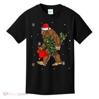 Bigfoot Christmas Holiday Festive Kids T-Shirt thumb 0