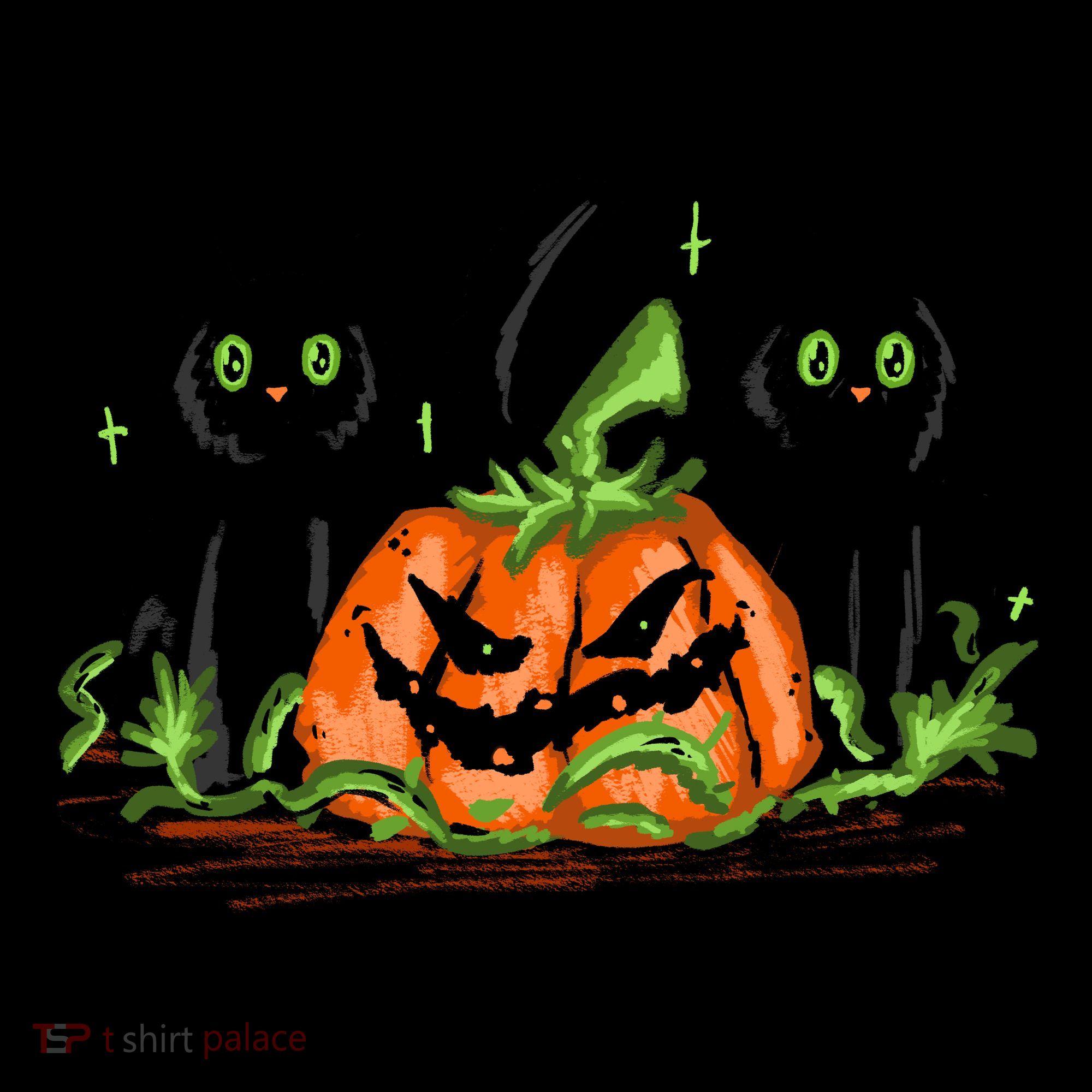 Black Cat Halloween Cute Pumpkin Coaster