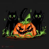Black Cat Halloween Cute Pumpkin Toddler Hoodie thumb 2