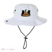 Black Cat Halloween Cute Pumpkin Bucket Hat thumb 0