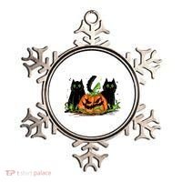Black Cat Halloween Cute Pumpkin Ornament thumb 0