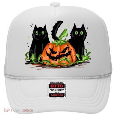 Black Cat Halloween Cute Pumpkin Hat