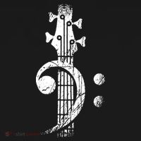 Bass Cleff Headstock Bass Guitar Backpack thumb 2