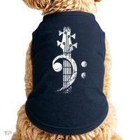 Bass Cleff Headstock Bass Guitar Doggie Tank thumb 0
