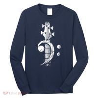Bass Cleff Headstock Bass Guitar Long Sleeve Shirt thumb 0