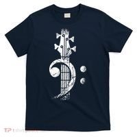 Bass Cleff Headstock Bass Guitar T-Shirt thumb 0