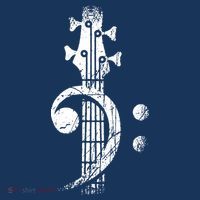 Bass Cleff Headstock Bass Guitar Women's Hoodie thumb 2
