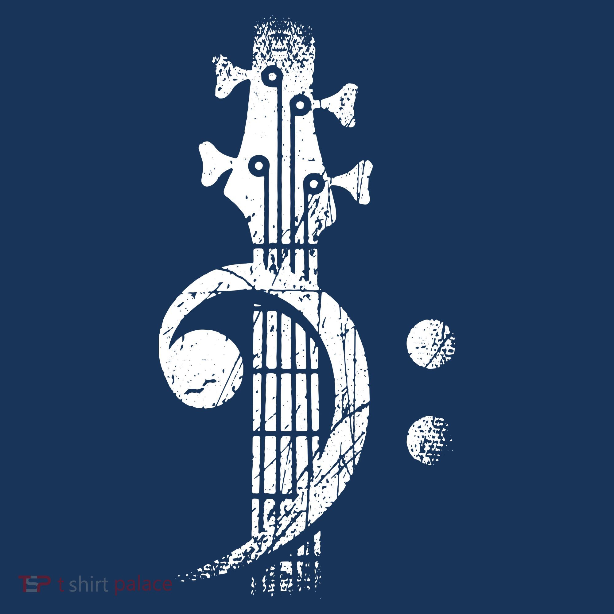 Bass Cleff Headstock Bass Guitar Women's Hoodie