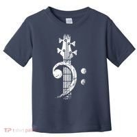Bass Cleff Headstock Bass Guitar Toddler T-Shirt thumb 0