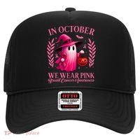 Breast Cancer Halloween Ghost Wear Pink In October Hat thumb 0