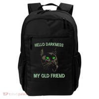 Black Cat Hello Darkness My Old Friend Backpack thumb 0