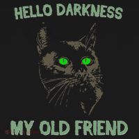 Black Cat Hello Darkness My Old Friend Backpack thumb 2