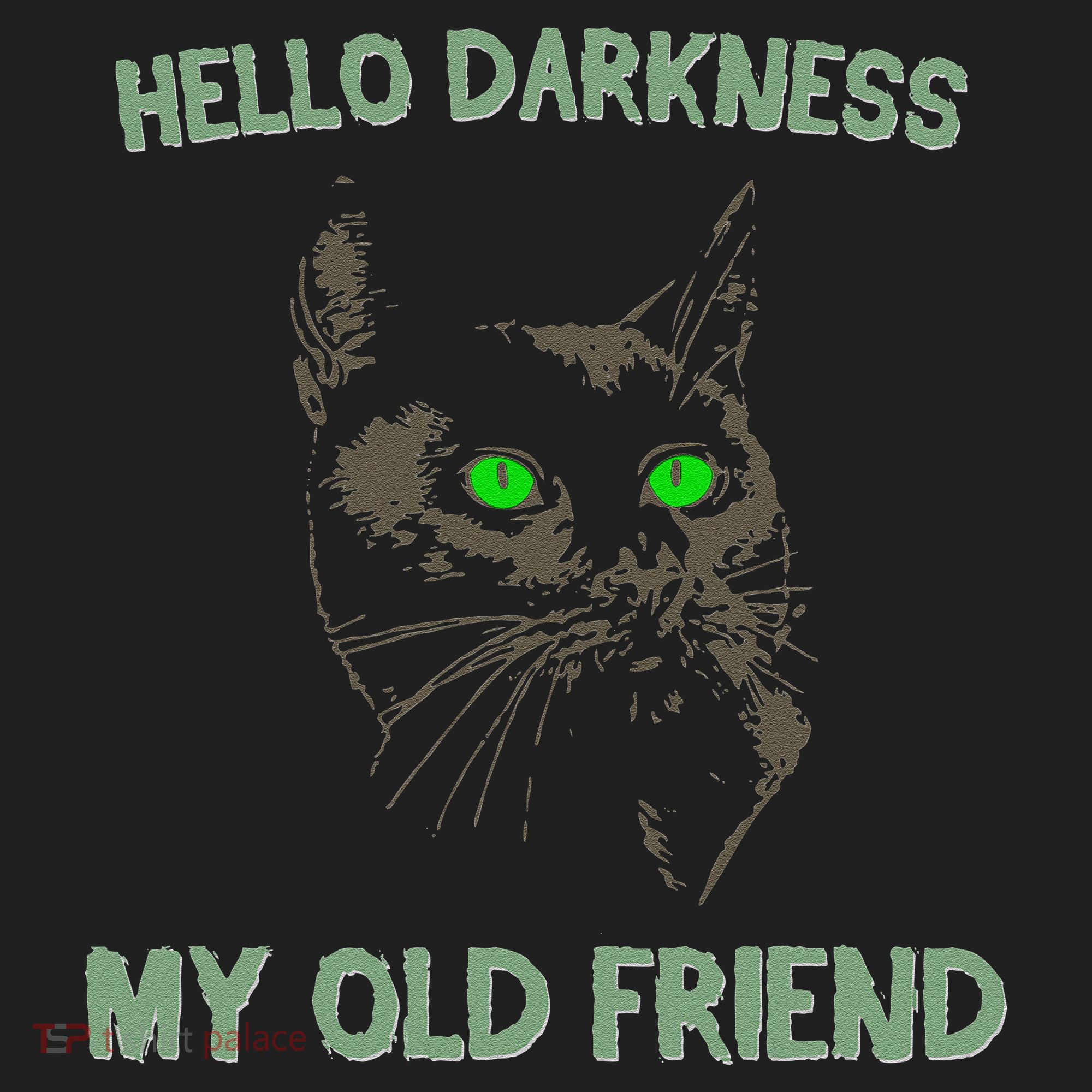 Black Cat Hello Darkness My Old Friend Beanie