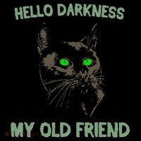 Black Cat Hello Darkness My Old Friend Kids Sweatshirt thumb 2