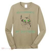 Black Cat Hello Darkness My Old Friend Long Sleeve Shirt thumb 0