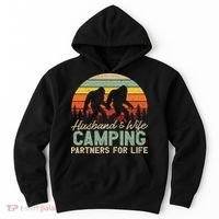 Bigfoot Camping Husband And Wife Partners For Life Gift Hoodie thumb 0