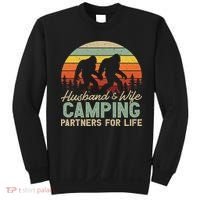 Bigfoot Camping Husband And Wife Partners For Life Gift Sweatshirt thumb 0