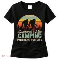 Bigfoot Camping Husband And Wife Partners For Life Gift Women's T-Shirt thumb 0