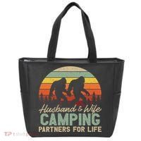 Bigfoot Camping Husband And Wife Partners For Life Gift Tote Bag thumb 0