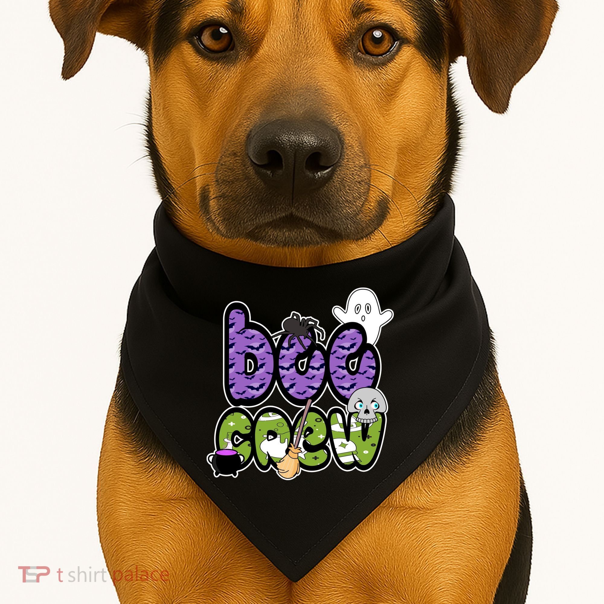 Boo Crew Halloween Spooky Fun USA-Made Doggie Bandana