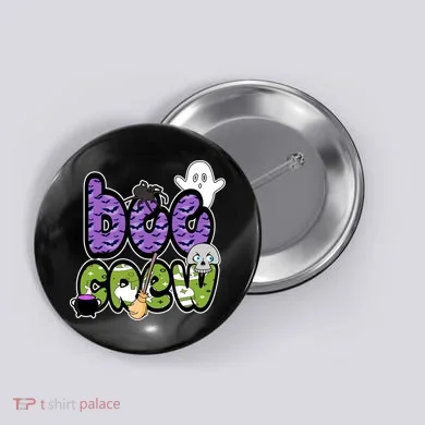 Boo Crew Halloween Spooky Fun Button