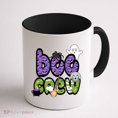 Boo Crew Halloween Spooky Fun Coffee Mug back