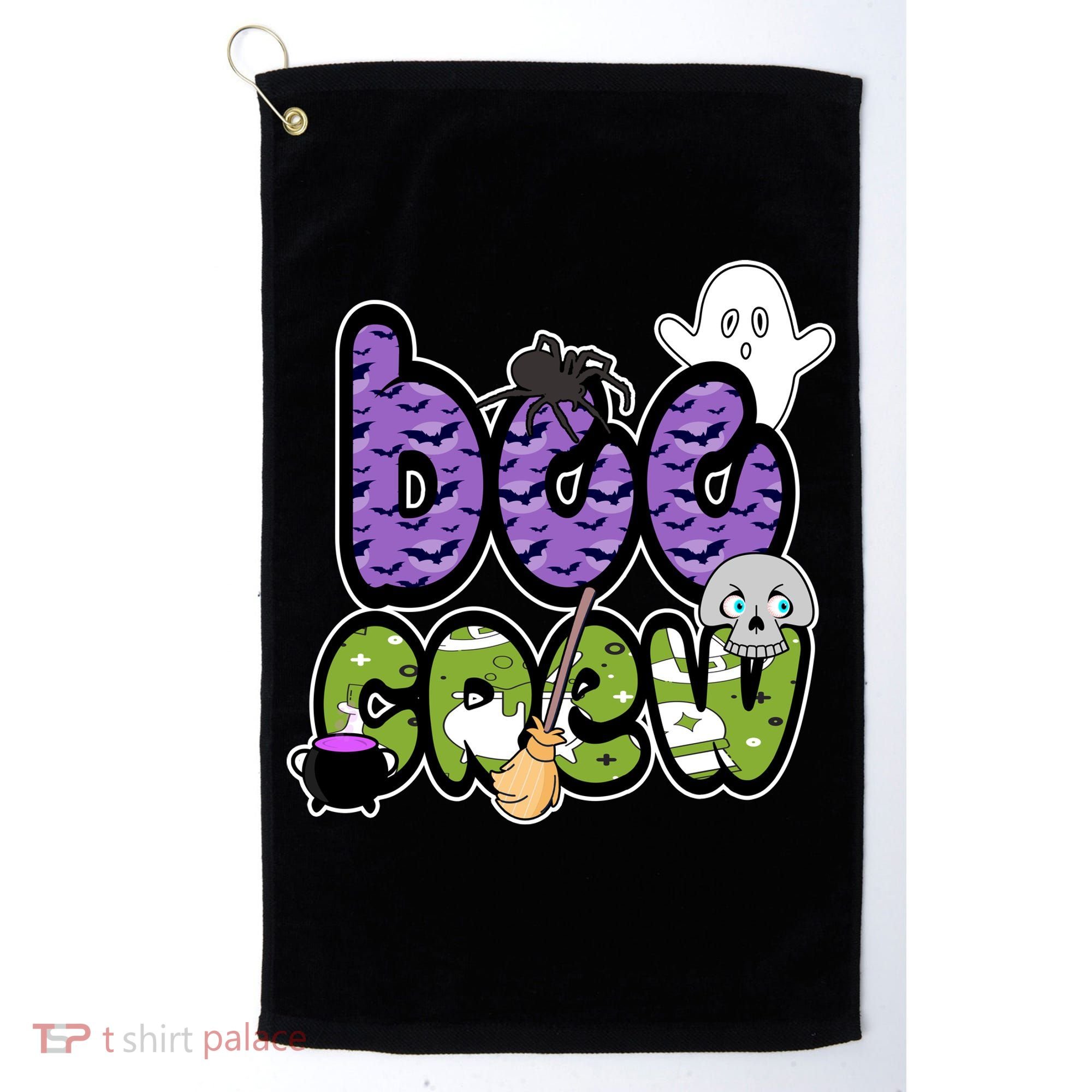 Boo Crew Halloween Spooky Fun Golf Towel