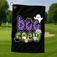 Boo Crew Halloween Spooky Fun Golf Towel thumb 1