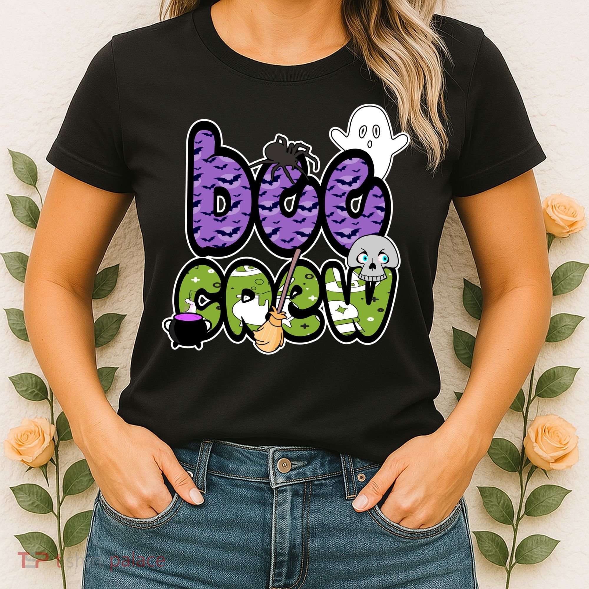 Boo Crew Halloween Spooky Fun Women's T-Shirt