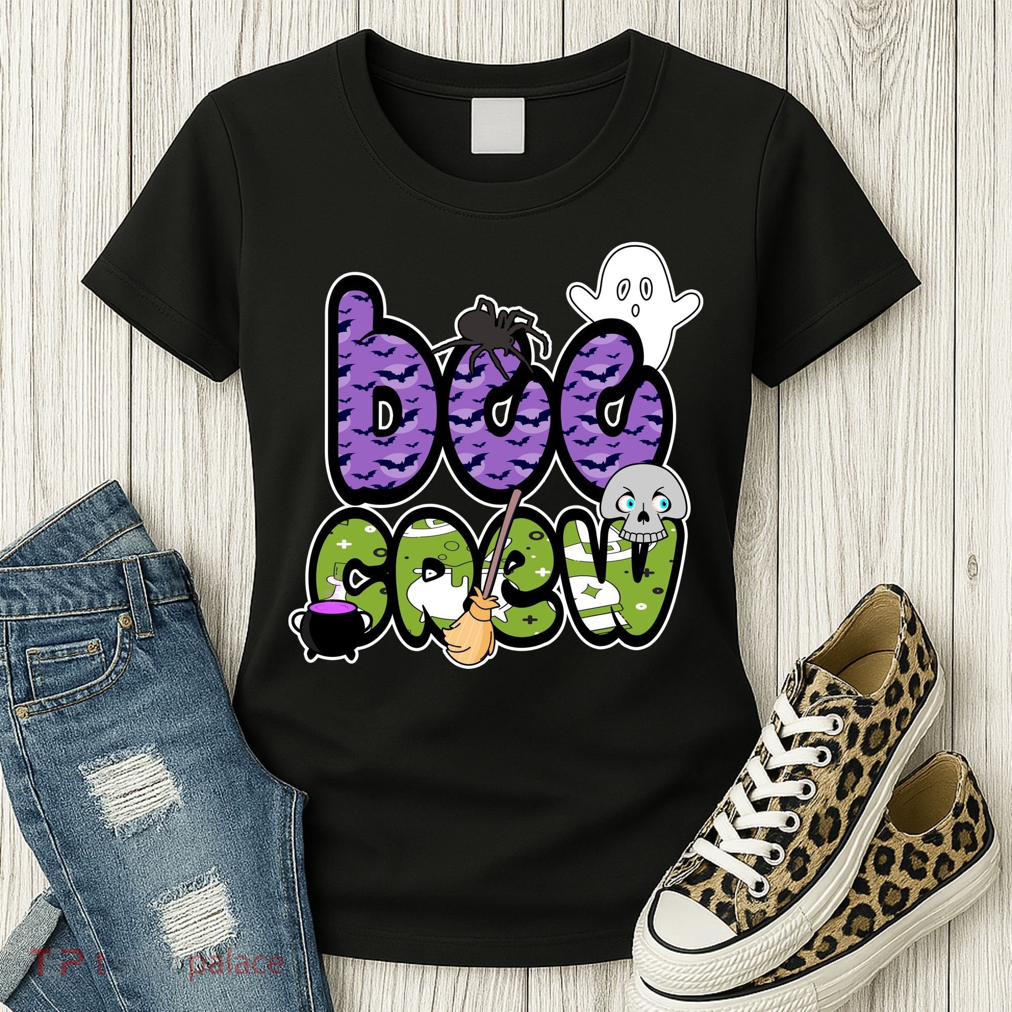 Boo Crew Halloween Spooky Fun Women's T-Shirt