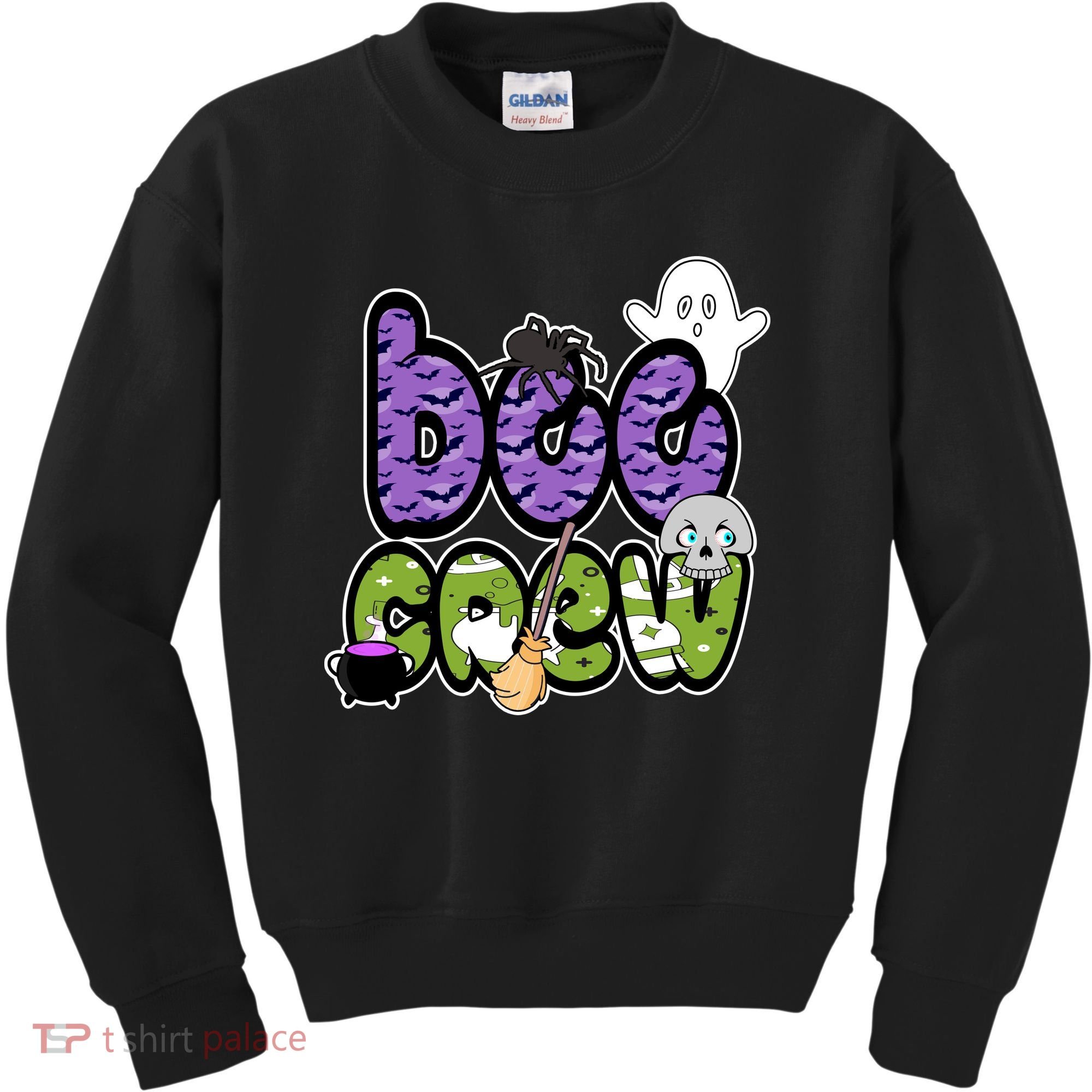 Boo Crew Halloween Spooky Fun Kids Sweatshirt