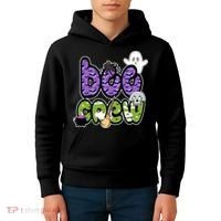 Boo Crew Halloween Spooky Fun Kids Hoodie thumb 4
