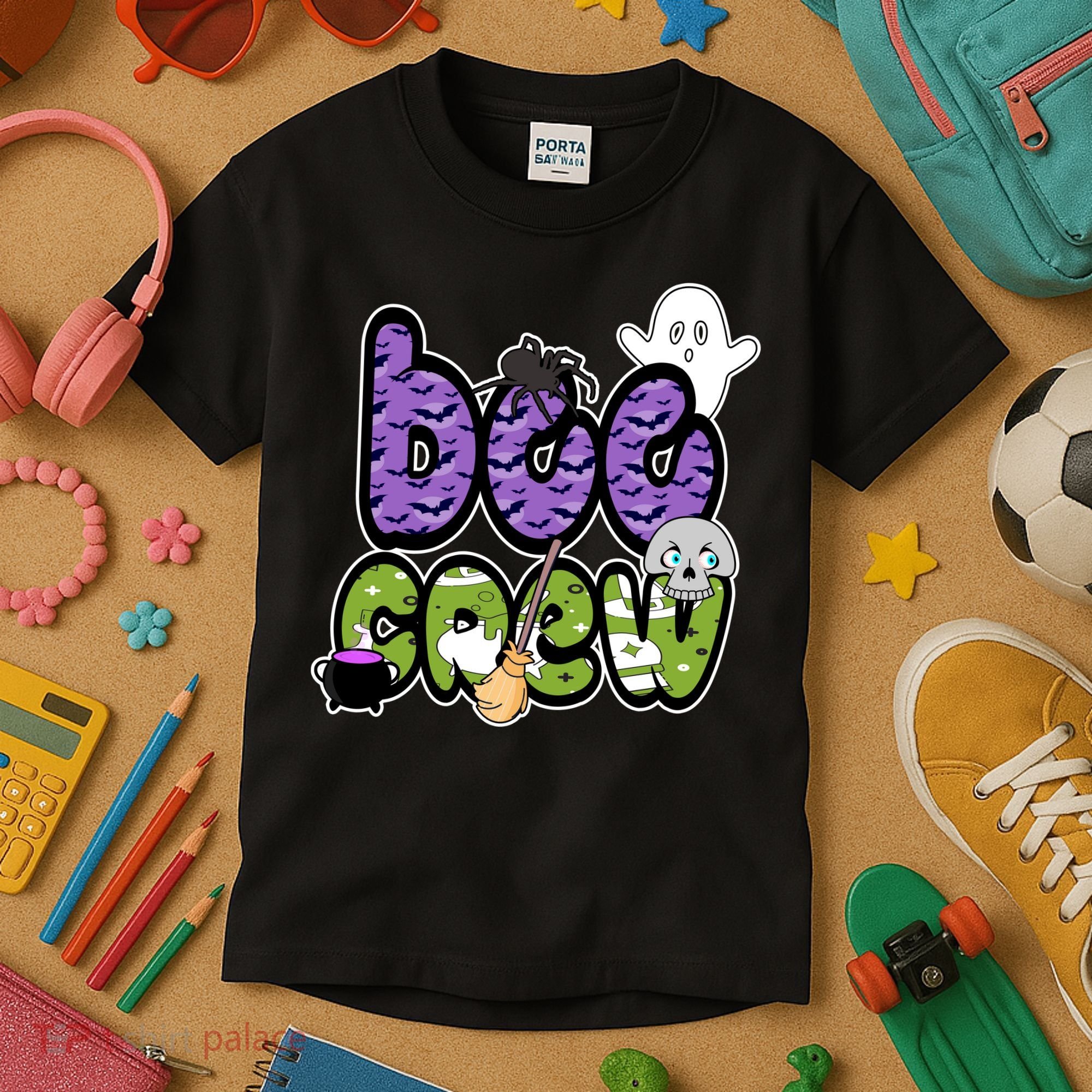 Boo Crew Halloween Spooky Fun Kids T-Shirt