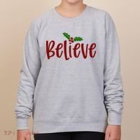 Believe Christmas Holiday Women's Sweatshirt thumb 0