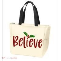 Believe Christmas Holiday Tote Bag thumb 3
