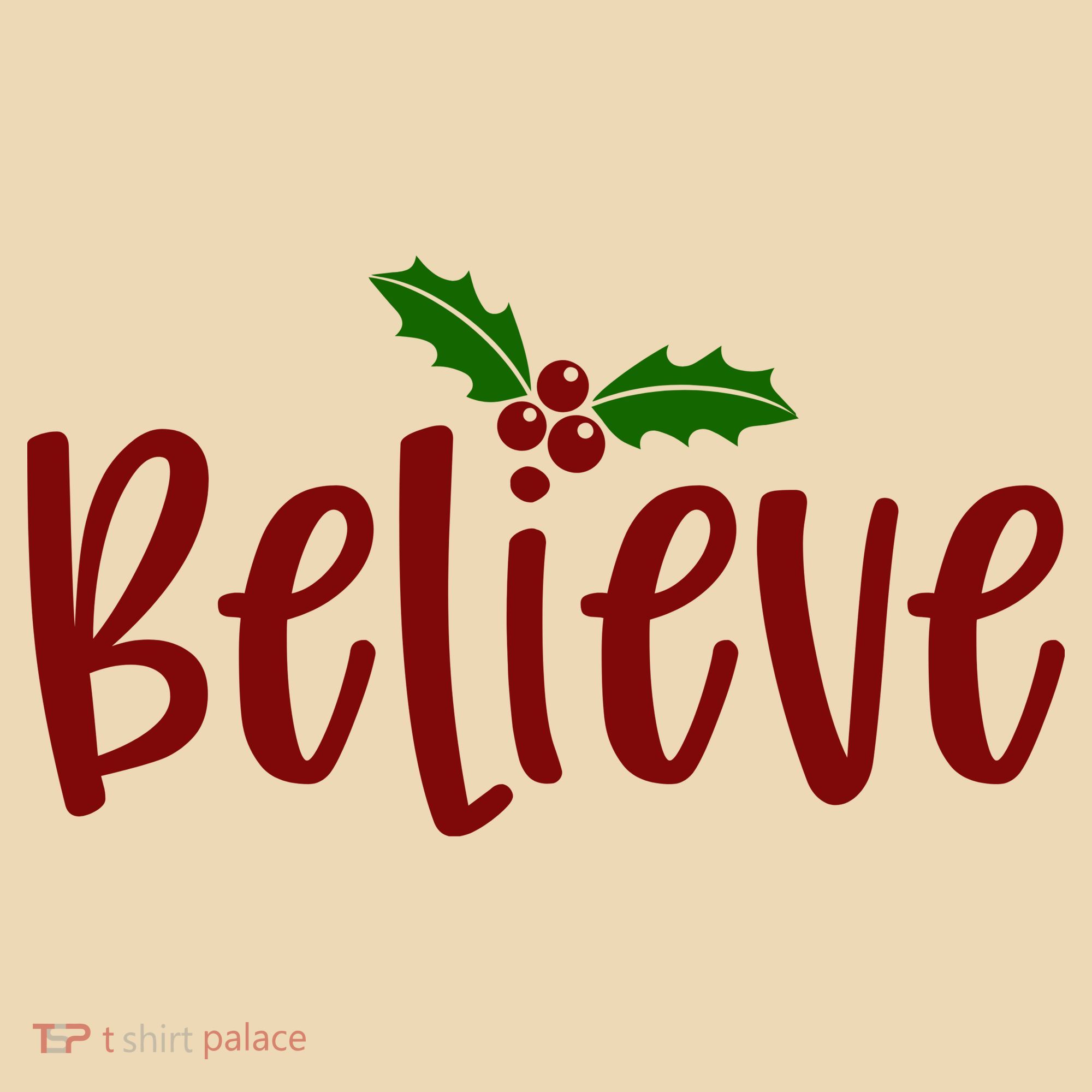 Believe Christmas Holiday Tote Bag